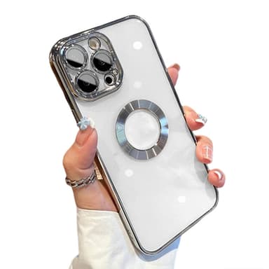 Kännykän kansi kamerasuojalla Hopea iPhone 14 Pro