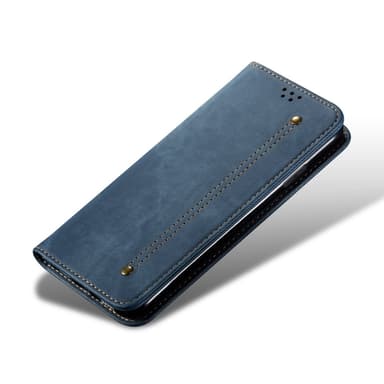 SKALO Samsung A16 Jeans Lompakkokotelo - Sininen