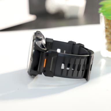 22 mm:n kellohihna Garmin Fenix 3/5/5X/6X/7X:lle Musta