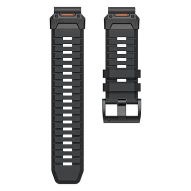 22 mm:n kellohihna Garmin Fenix 3/5/5X/6X/7X:lle Musta