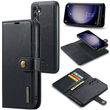 DG MING Samsung A16 2-in-1 magneetti lompakkokotelo - Musta