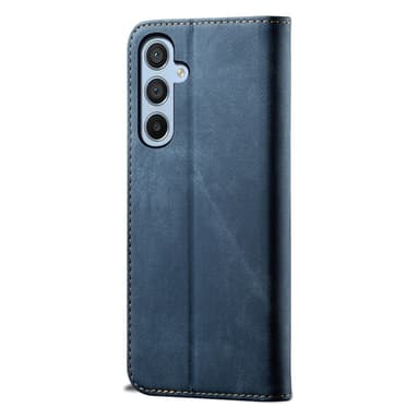 SKALO Samsung A16 Jeans Lompakkokotelo - Sininen