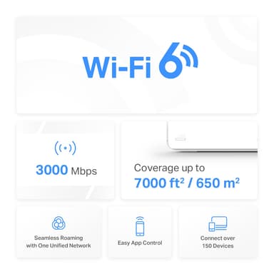 Mercusys Halo H3000X wifi 6 mesh järjestelmä (3 kpl)