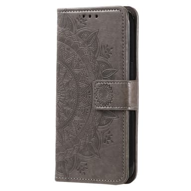 SKALO Samsung A16 Mandala lompakkokotelo - Harmaa