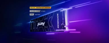 Kingston FURY Renegade NVMe SSD muisti jäähdytyselementillä (4 TB)