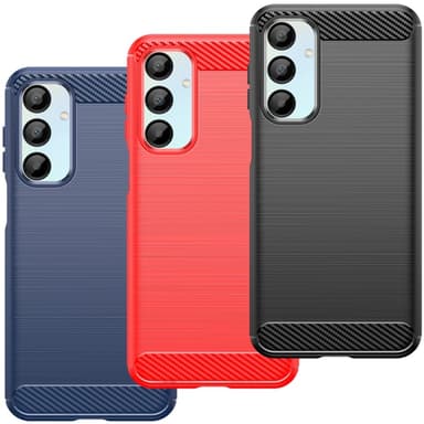 SKALO Samsung A16 Armor Carbon Iskunkestävä TPU suojakuori - Sininen