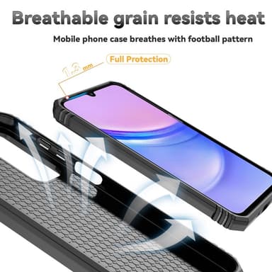 SKALO Samsung A16 Armor hybridi metallirengas kameran liukusäädin - Musta
