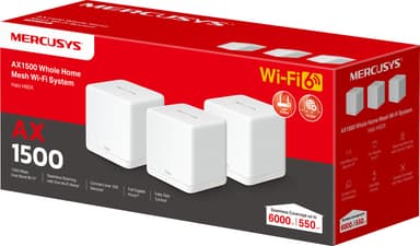Mercusys Halo H1500X wifi 6 mesh järjestelmä (3 kpl)