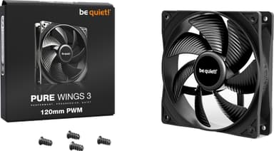 be quiet! PURE WINGS 3 120 mm PWM tuuletin (musta)