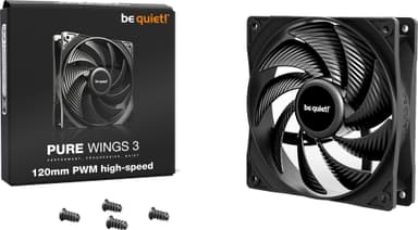 be quiet! PURE WINGS 3 120 mm nopea PWM tuuletin (musta)