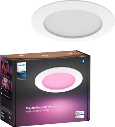 Philips Hue WCA Slim suurikokoinen upotettava LED-valaisin (valkoinen)