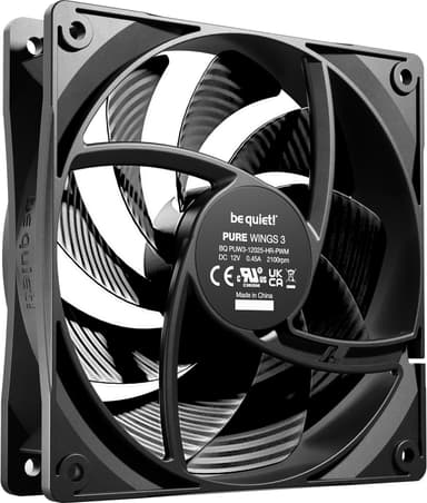 be quiet! PURE WINGS 3 120 mm nopea PWM tuuletin (musta)