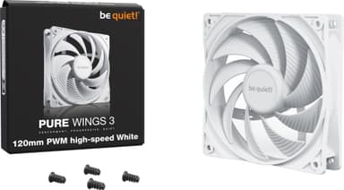 be quiet! PURE WINGS 3 120 mm nopea PWM tuuletin (valkoinen)