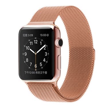 SKALO Milanese Loop Apple Watch Series 10 46mm - Ruusukulta