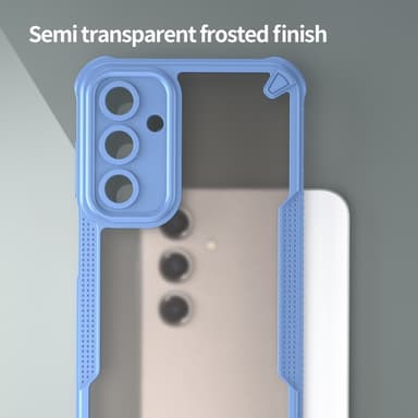 SKALO Samsung A16 Armor Hybrid Frosted Suojakuori - Sininen
