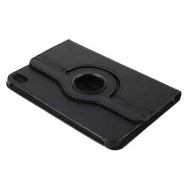 SKALO iPad Mini (2024) 360 Litchi Suojakotelo - Musta