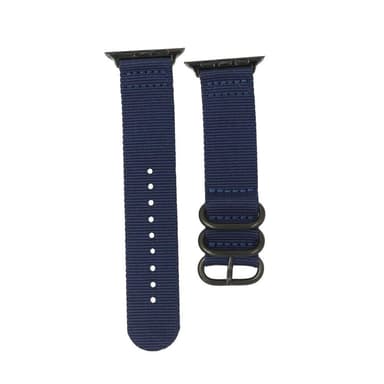 SKALO Nato-ranneke Nylon Apple Watch Series 7-9 41mm - Sininen