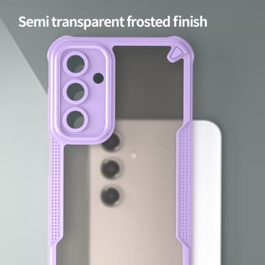 SKALO Samsung A16 Armor Hybrid Frosted Suojakuori - Violetti