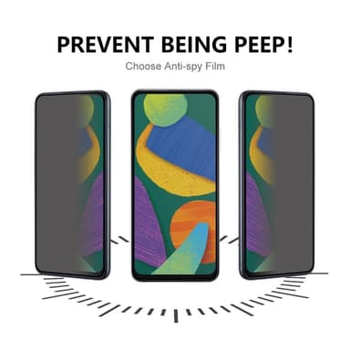 2-KPL SKALO Google Pixel 9/Pixel 9 Pro Yksityisyys näytönsuoja karkaistu lasi - Musta