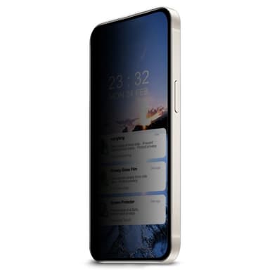 2-KPL SKALO Google Pixel 9/Pixel 9 Pro Yksityisyys näytönsuoja karkaistu lasi - Musta