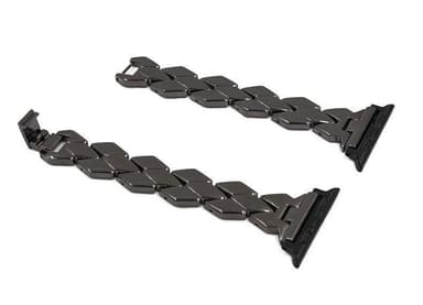 SKALO Metalliranneke ""Twist"" Apple Watch Series 10 42mm - Ruusukulta