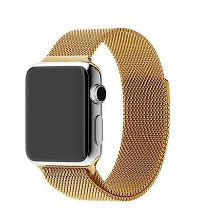 SKALO Milanese Loop Apple Watch Series 7-9 45mm - Kulta