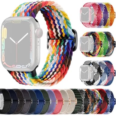 SKALO Punottu -ranneke Apple Watch Series 4-6 40mm - MultiColor 1