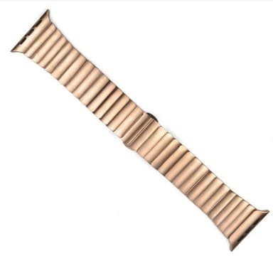 SKALO Teräsranneke ""Flat"" Apple Watch Series 10 46mm - Ruusukulta