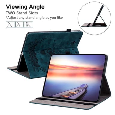 SKALO Samsung Tab S10 Plus Mandala Butterfly Suojakotelo - Sininen