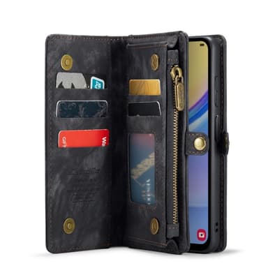CaseMe Samsung A16 008 BIg Wallet 2in1 Magnet Lompakkokotelo - Musta