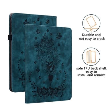 SKALO Samsung Tab S10 Plus Mandala Butterfly Suojakotelo - Sininen