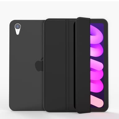 SKALO iPad Mini (2024) Trifold Suojakotelo - Musta