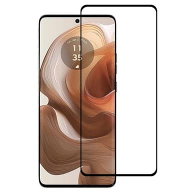 2-KPL SKALO Motorola Edge 50 Ultra Koko Näytön Panssarilasi - Musta
