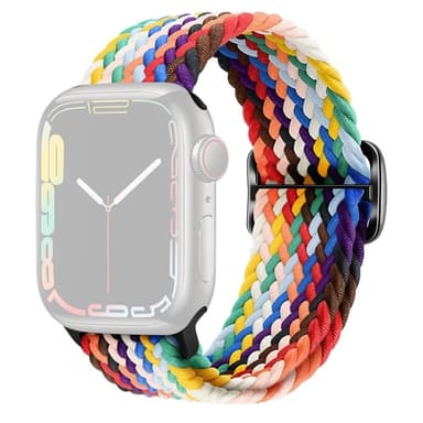 SKALO Punottu -ranneke Apple Watch SE 44mm - MultiColor 1
