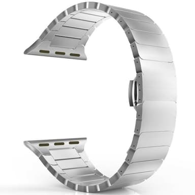 SKALO Teräsranneke ""Flat"" Apple Watch Ultra 2 49mm - Hopea