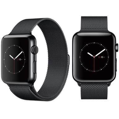 SKALO Milanese Loop Apple Watch Series 4-6 40mm - Musta