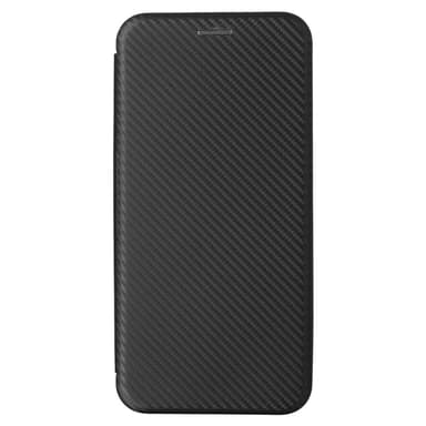 SKALO Samsung A16 Carbon Fiber Lompakkokotelo - Musta