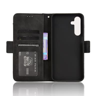 SKALO Samsung A16 6-lokeroa Lompakkokotelo - Musta
