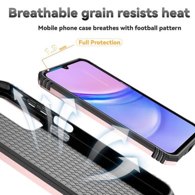 SKALO Samsung A16 Armor hybridi metallirengas kameran liukusäädin - Ruusukulta