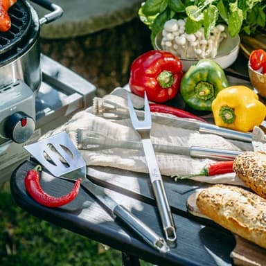 Ruostumattomasta teräksestä valmistettu grillaustyökalu - 3 kpl