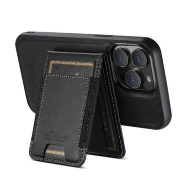 Keinonahkainen kuori MagSafe-korttipidikkeellä 15 Pro Max -puhelimelle iPhone 15 Pro Max - Svart