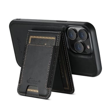 Keinonahkainen kuori MagSafe-korttipidikkeellä 15 Plus -puhelimelle iPhone 15 Plus - Svart