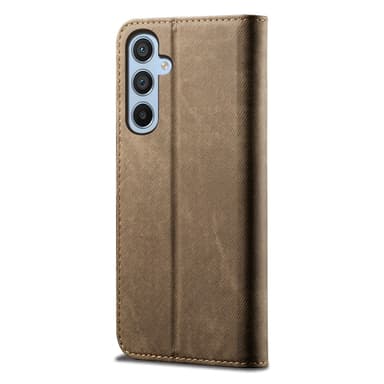 SKALO Samsung A16 Jeans Lompakkokotelo - Khaki