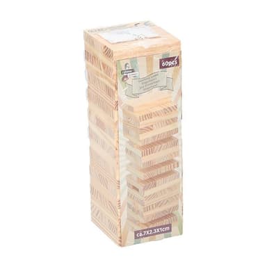 Puinen tornipeli - 60 palaa - Hauska lautapeli koko perheelle