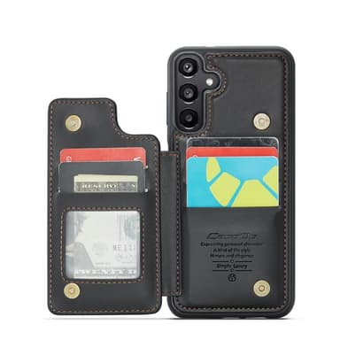 CaseMe Samsung A16 C22 Series Suojakuori+Lompakko - Musta
