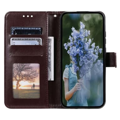 SKALO Samsung A16 Mandala lompakkokotelo - Ruskea