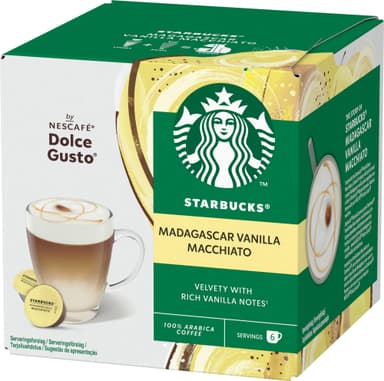 Starbucks Madagascar Vanilla by NESCAFÉ Dolce Gusto kapselit (12 kpl)