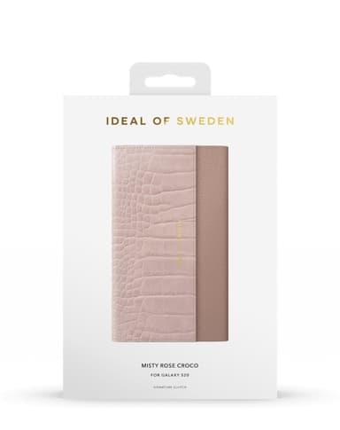 Signature Clutch Galaxy S20 Ultra Misty Rose Croco