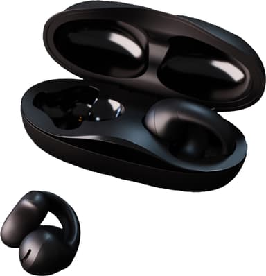 Happy Plugs OWS Clip täysin langattomat open-ear kuulokkeet (musta)