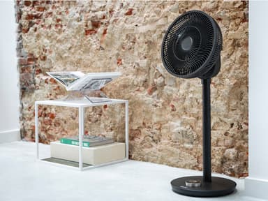 Stand fan w. Battery pack Whisper Flex Black